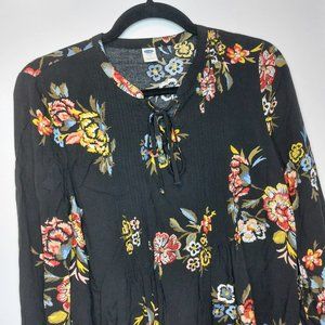 Floral Blouse from Old Navy with 3/4 Sleeves | Size Medium